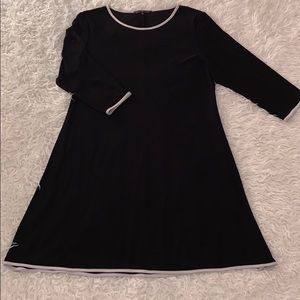 Black Nik and Nash Dress with white borders